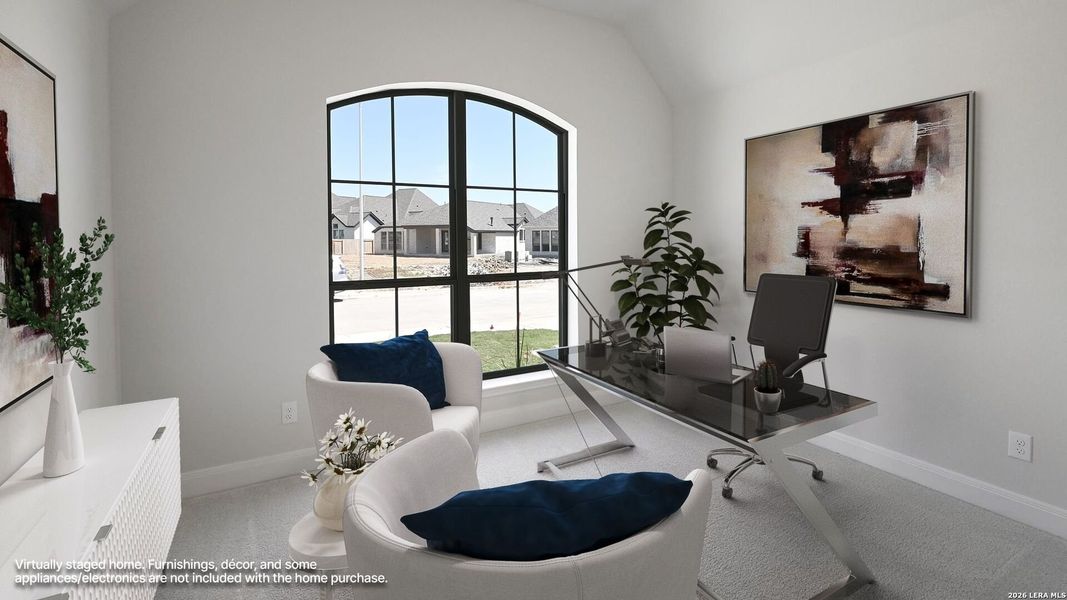 Furnished interior view inside a new home in Meadows of Mill Creek, Seguin (Image 8). Furnished interior view inside a new home in Meadows of Mill Creek, Seguin (Image 8).