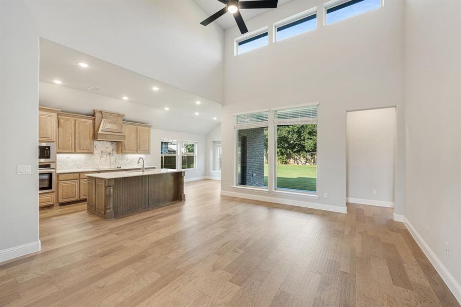 Furnished interior view inside a new home in Sunrise at Garden Valley 60-79, Waxahachie (Image 9). Furnished interior view inside a new home in Sunrise at Garden Valley 60-79, Waxahachie (Image 9).