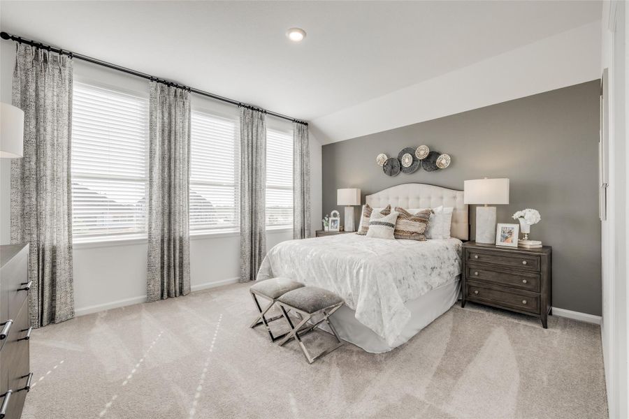 Furnished interior view inside a new home in Bridgeland, Cypress (Image 28).