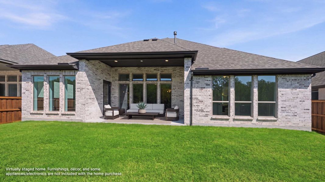Exterior details and patio area of a home in Hillstead, Lavon (Image 3).