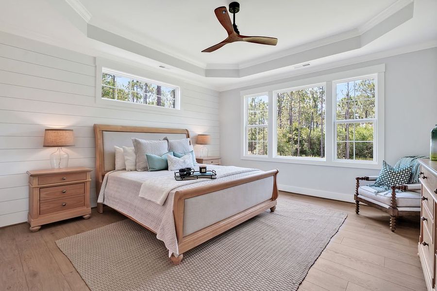 Representative furnished interior of a home built from the Jonesport by Kent Homes in Compass Pointe, Leland (Image 135).