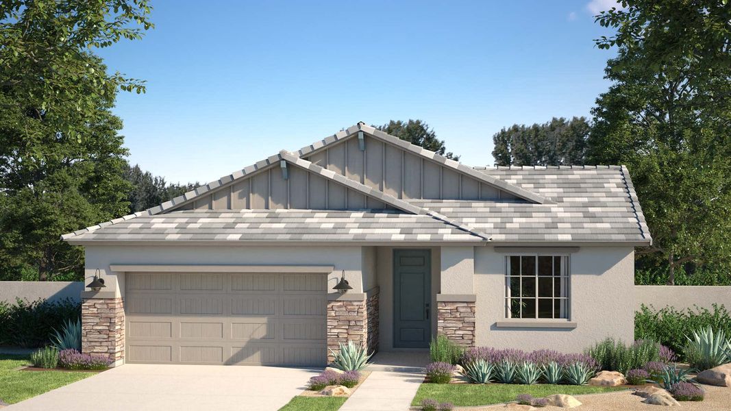 Craftsman Elevation with Optional Stone | Falcon | El Cidro | Goodyear, AZ | Landsea Homes