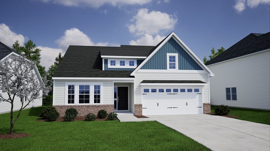 Representative exterior photo of a completed home built from the Gwinnett - Genesis Value Collection by Mungo Homes in Killians Crossing, Blythewood, SC (Image 52).