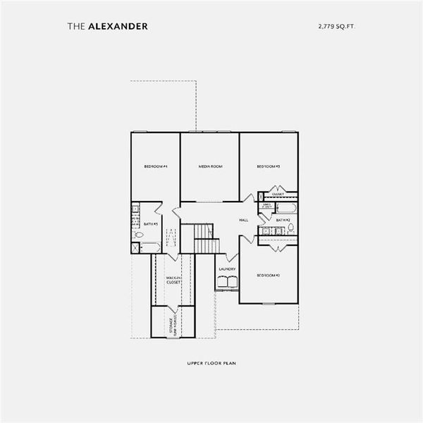 2D floor plan layout of this home in , Buford, GA (Image 5).