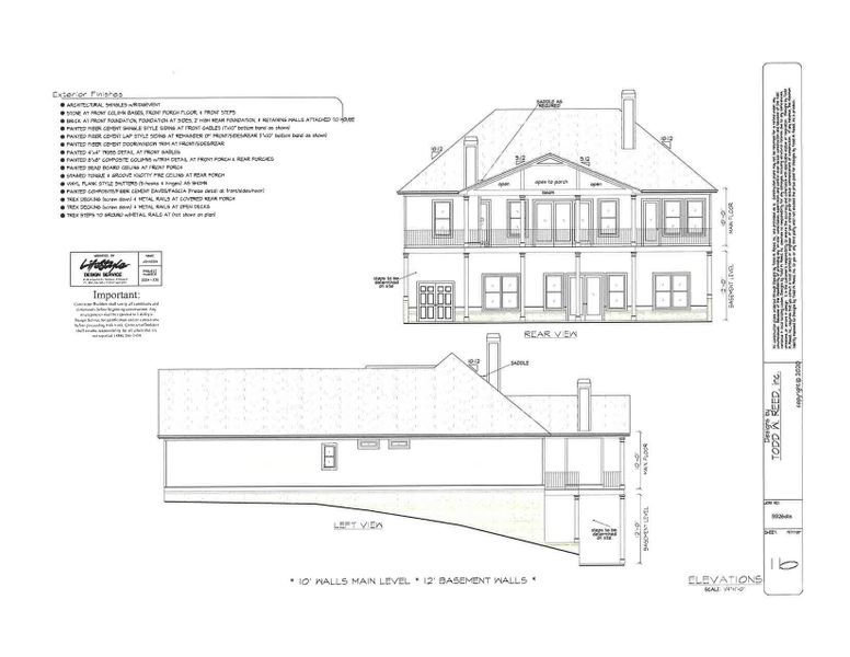Exterior rendering of this home design in , New London, NC (Image 4).