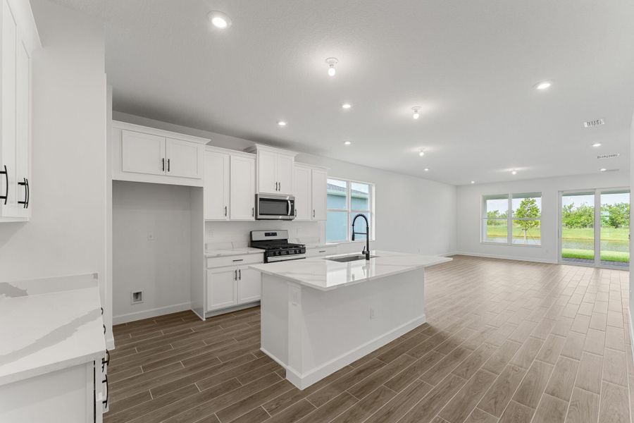 Furnished interior view inside a new home in Tradition - Kenley, Port St. Lucie (Image 3).