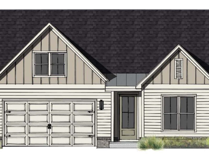 Representative exterior photo of a completed home built from the Bledsoe by Meritage Homes in Sycamore Grove, Murfreesboro, TN (Image 1).