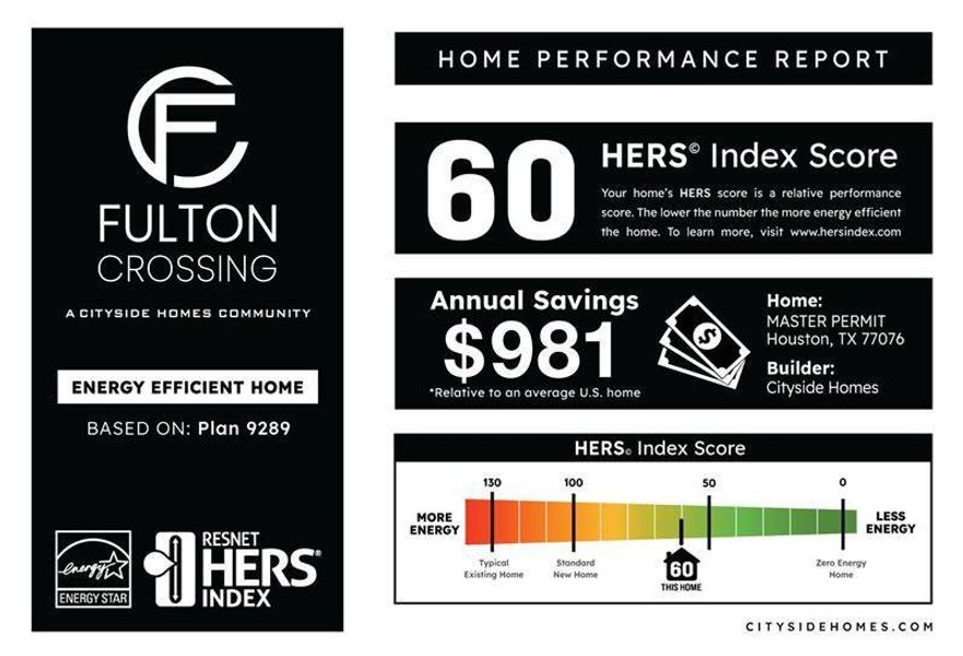 Plan 9289 Home Energy Rating System (HERS)