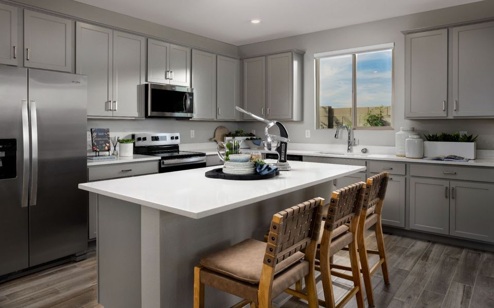 Representative furnished interior of a home built from the Daisy by Brookfield Residential in Wildflower at Blossom Rock, Apache Junction (Image 9).