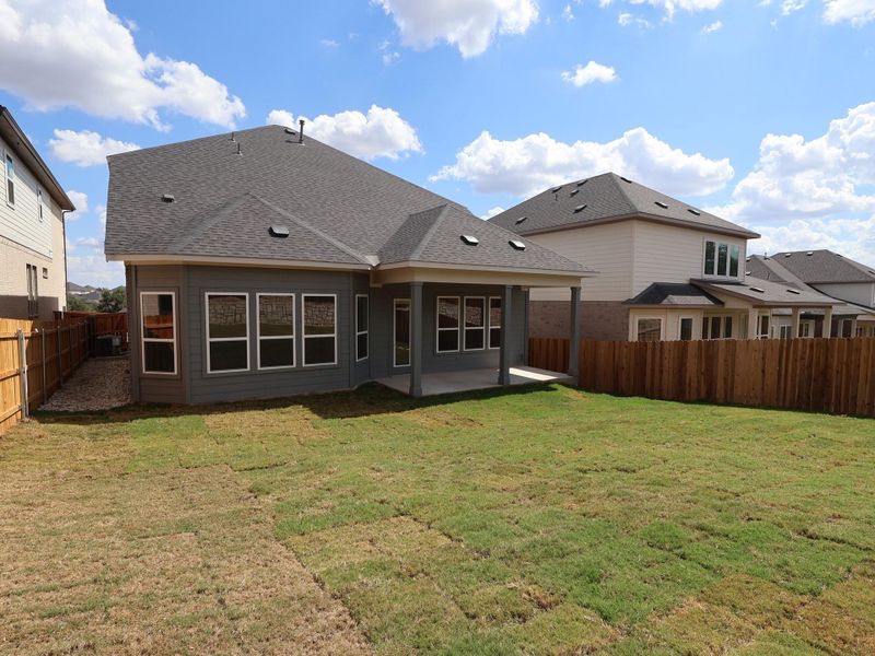 Exterior details and patio area of a home in Edgewood, Leander (Image 20). Exterior details and patio area of a home in Edgewood, Leander (Image 20).