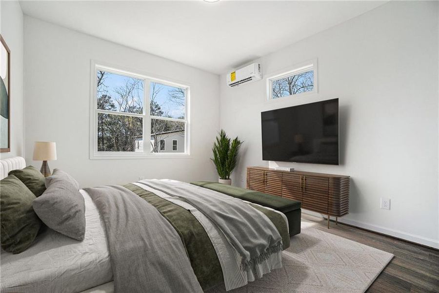 Furnished interior view inside a new home in , Atlanta (Image 6). Furnished interior view inside a new home in , Atlanta (Image 6).