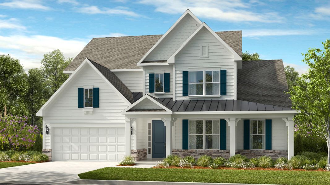 Representative exterior photo of a completed home built from the Wembley by Taylor Morrison in Estates at Sugar Creek, Indian Land, SC (Image 21).