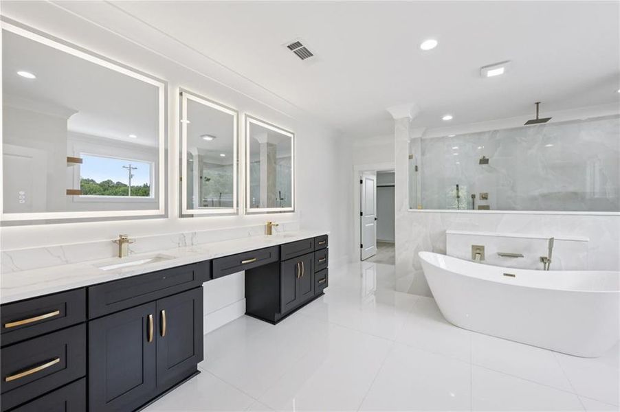 Furnished interior view inside a new home in , Buford (Image 8).