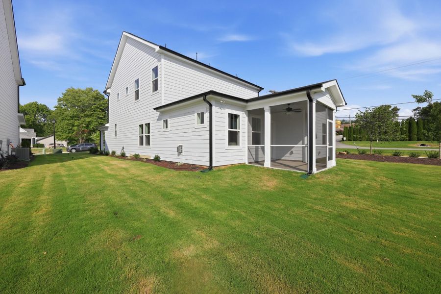Exterior details and patio area of a home in Golden Gate, High Point (Image 29).