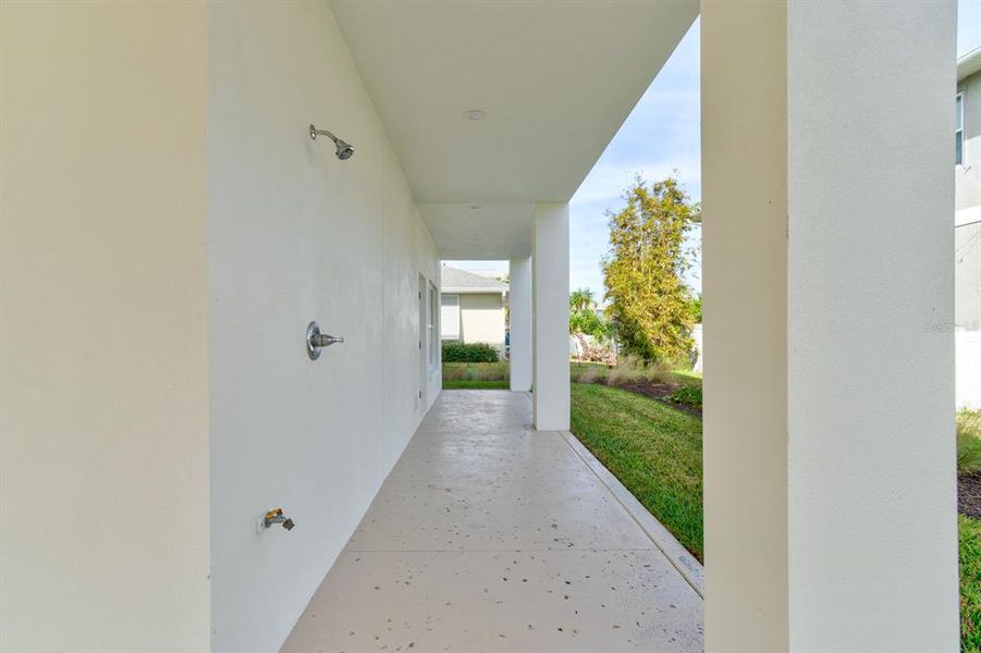 Exterior details and patio area of a home in , New Smyrna Beach (Image 27).