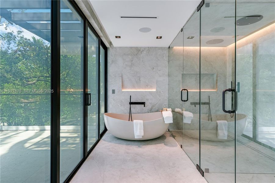 Furnished interior view inside a new home in , Miami (Image 44).