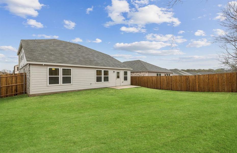 Beautiful large backyard