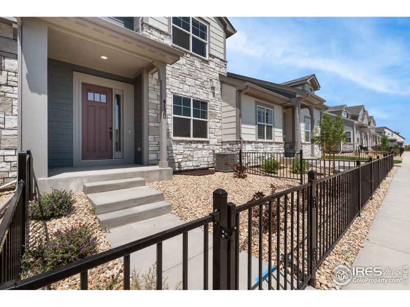 Exterior of unit w/ fenced from porch!