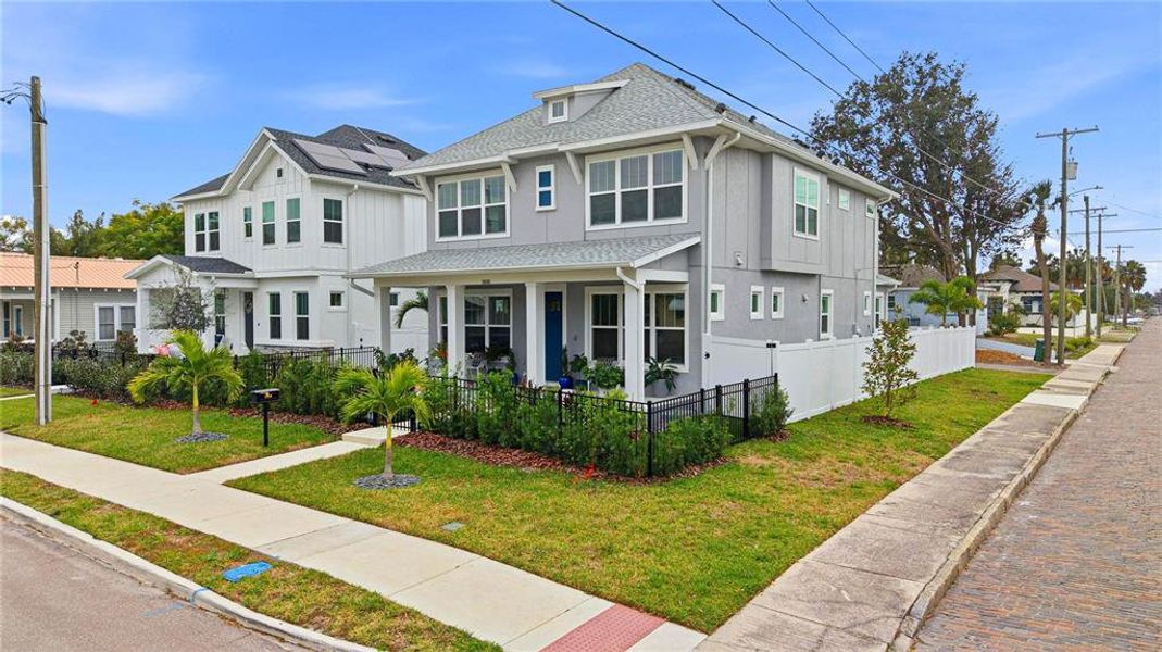 Front exterior of a new home in , Tampa, FL, highlighting curb appeal (Image 29). Front exterior of a new home in , Tampa, FL, highlighting curb appeal (Image 29).