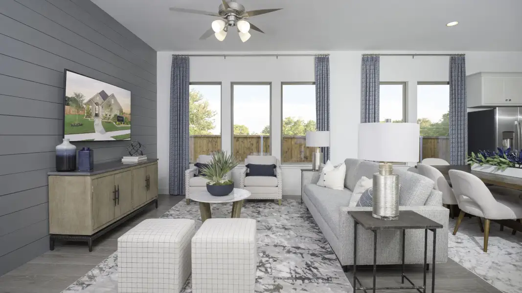 Furnished interior view inside a new home in Woodhavyn, Magnolia (Image 38).