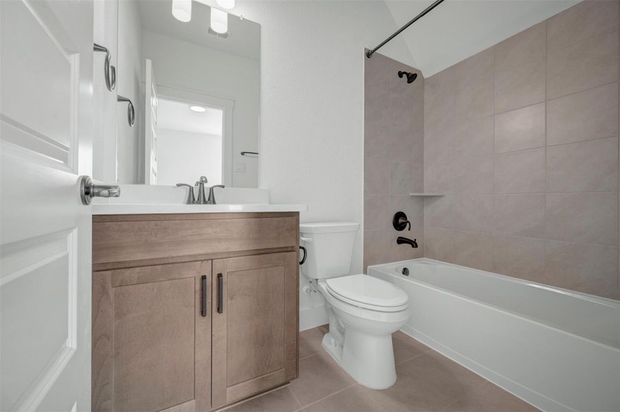 Furnished interior view inside a new home in Elyson - Grove Row Collection, Katy (Image 5).