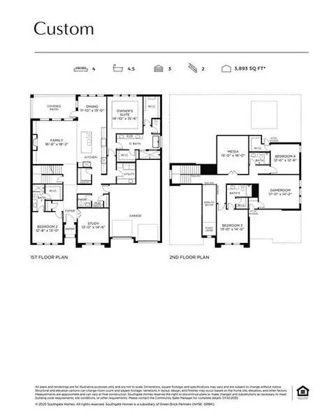 Your family will enjoy the beautifully crafted spaces this custom floor plan has to offer.