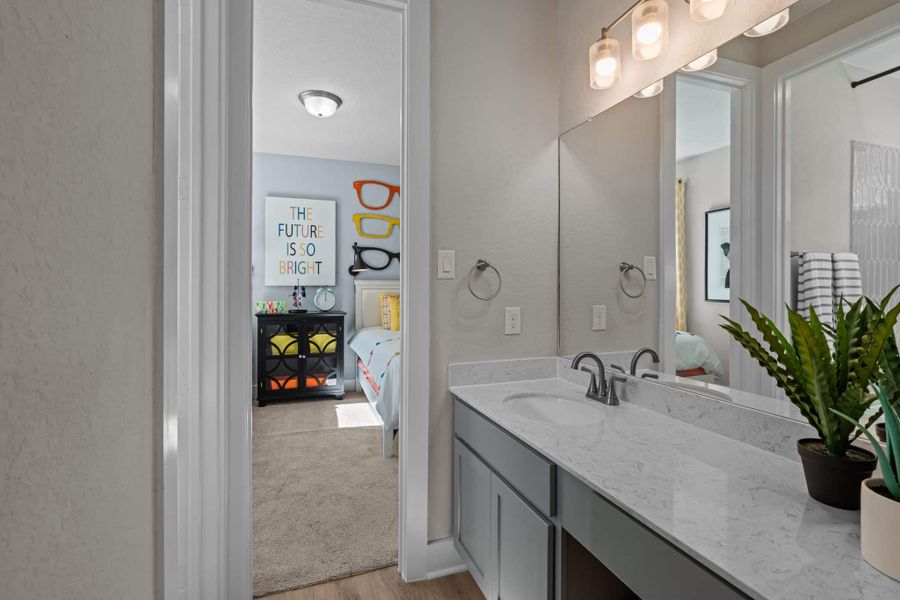 Furnished interior view inside a new home in Esperanza, Boerne (Image 16).