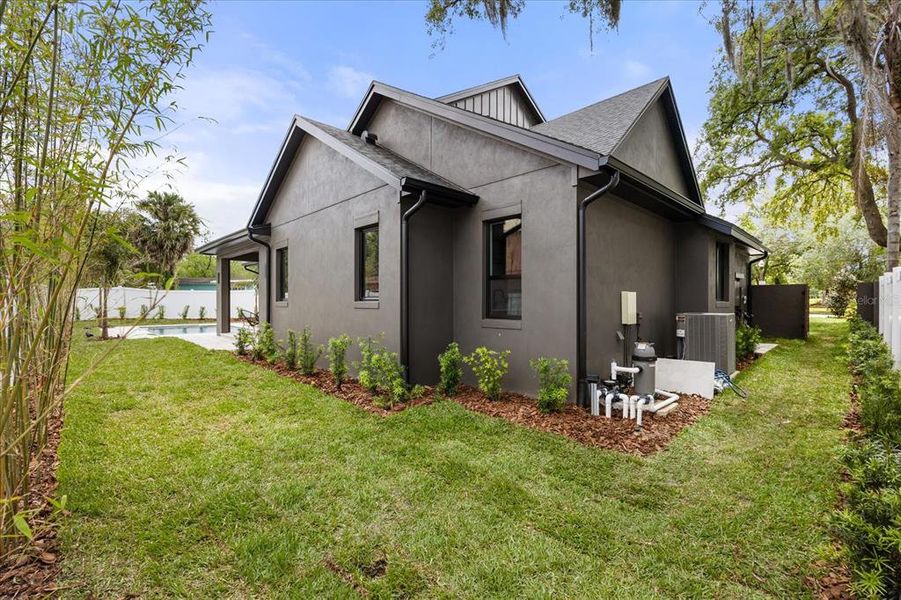 Exterior details and patio area of a home in , Winter Park (Image 38). Exterior details and patio area of a home in , Winter Park (Image 38).