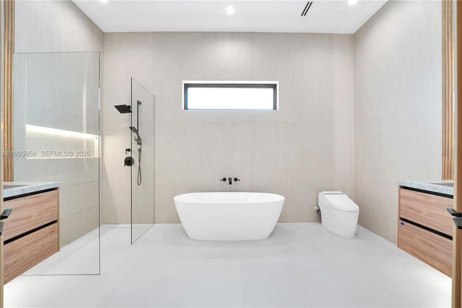 Furnished interior view inside a new home in , Miami (Image 15).