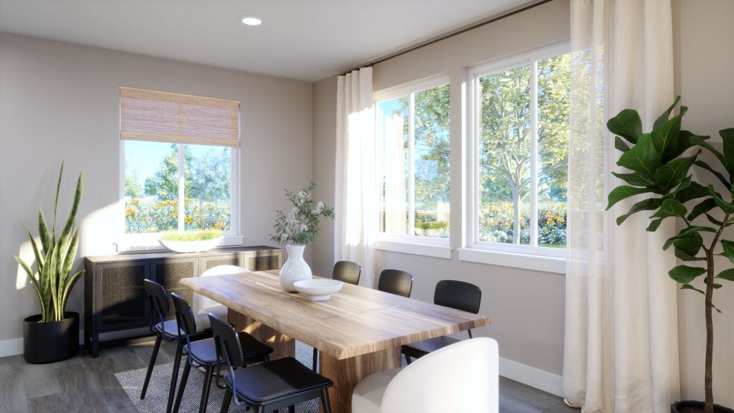 Representative furnished interior of a home built from the 3 by Trumark Homes in Independence, Elizabeth (Image 7).