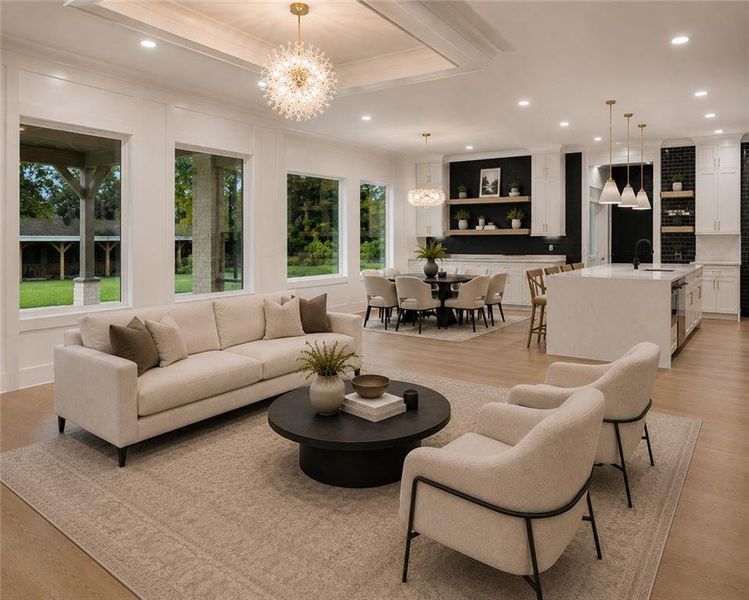 Furnished interior view inside a new home in , Monroe (Image 17).