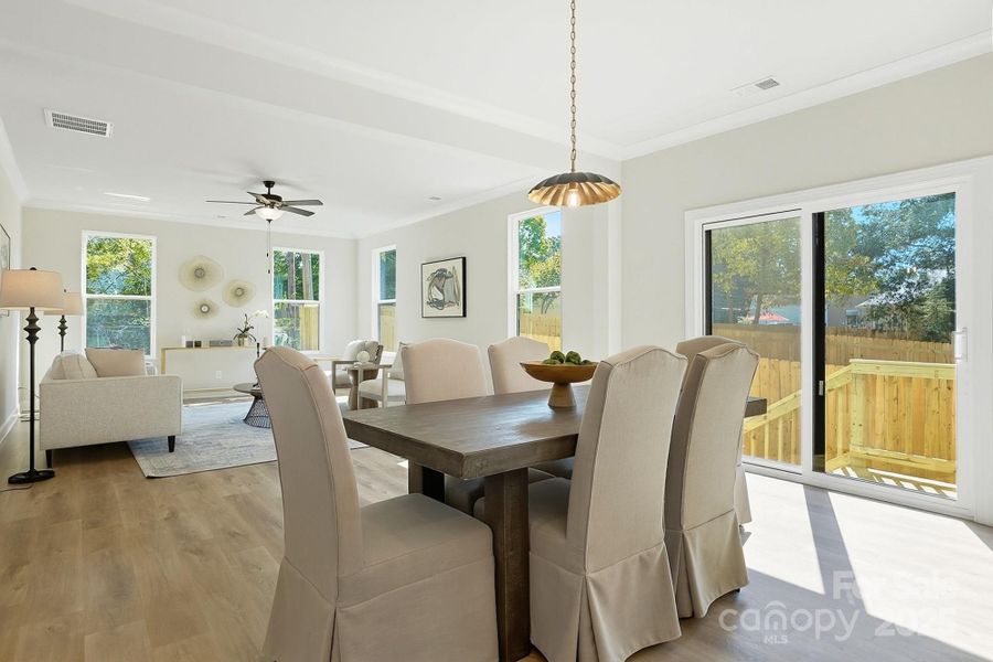 Furnished interior view inside a new home in , Charlotte (Image 13).