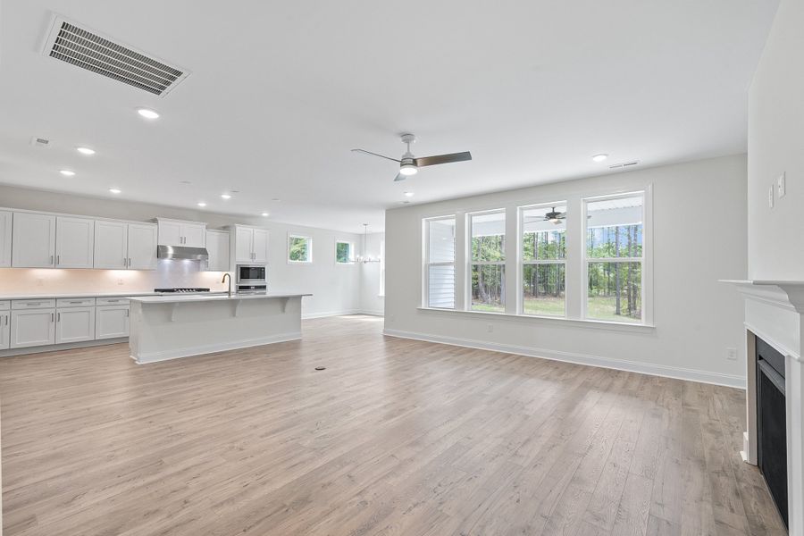 Representative unfurnished interior of a home built from the The Bradley by RobuckHomes in Baylee Ridge, Selma (Image 160). Representative unfurnished interior of a home built from the The Bradley by RobuckHomes in Baylee Ridge, Selma (Image 160).
