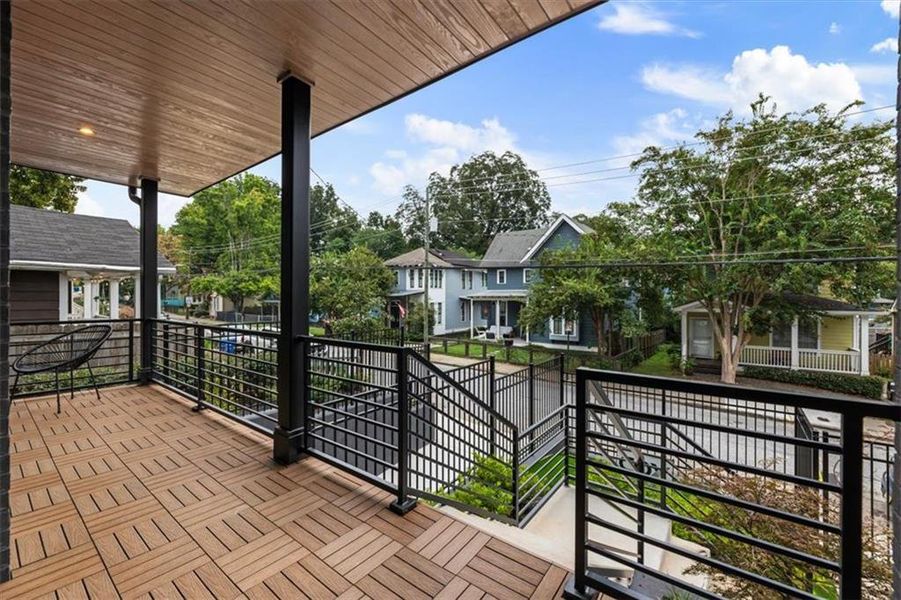 Exterior details and patio area of a home in , Atlanta (Image 22).