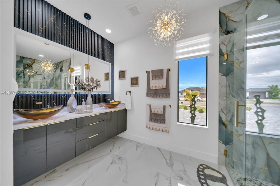Furnished interior view inside a new home in , Cape Coral (Image 38).