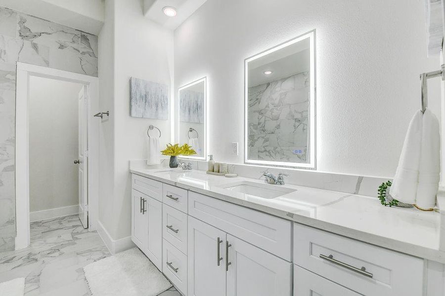 Furnished interior view inside a new home in , Houston (Image 27).