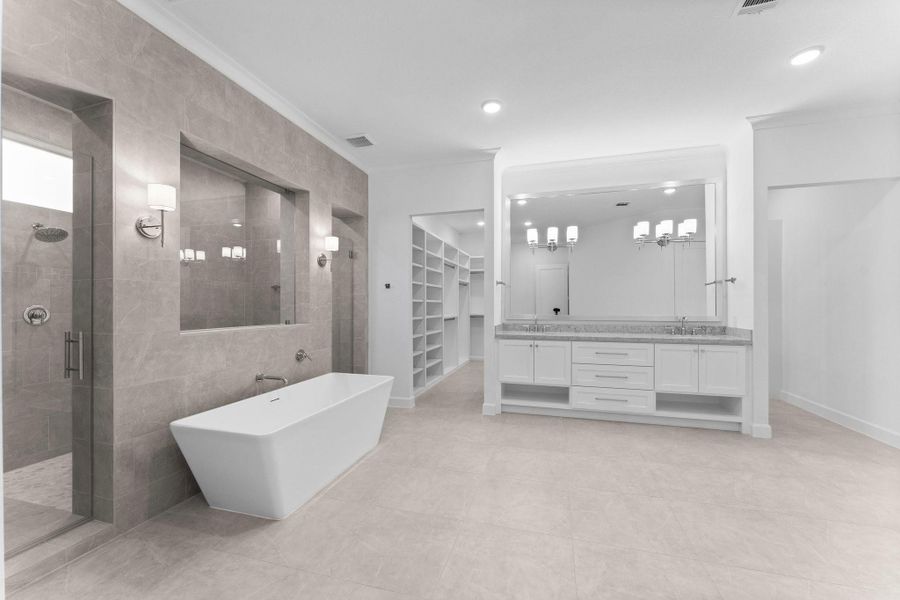 Furnished interior view inside a new home in , Spring (Image 10).