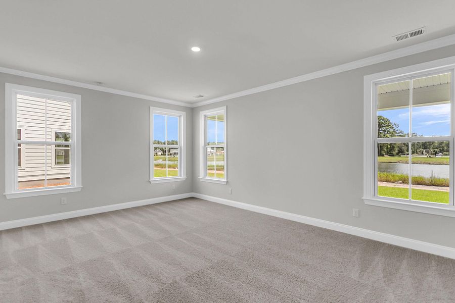 Spacious, unfurnished interior of a new home in Tidewater at Lakes of Cane Bay, Summerville (Image 39). Spacious, unfurnished interior of a new home in Tidewater at Lakes of Cane Bay, Summerville (Image 39).