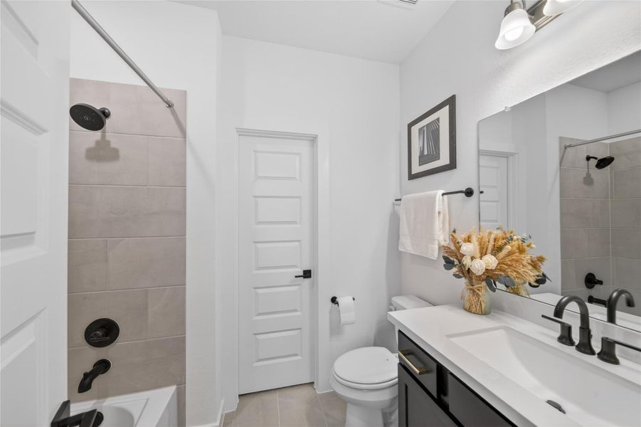 second bedroom in suite bathroom