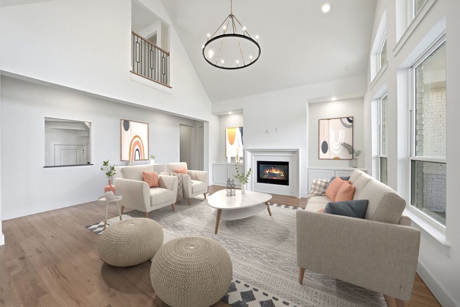 Furnished interior view inside a new home in Light Farms Graham/Reagan, Celina (Image 16).