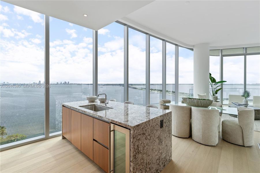 Furnished interior view inside a new home in , Miami (Image 7).