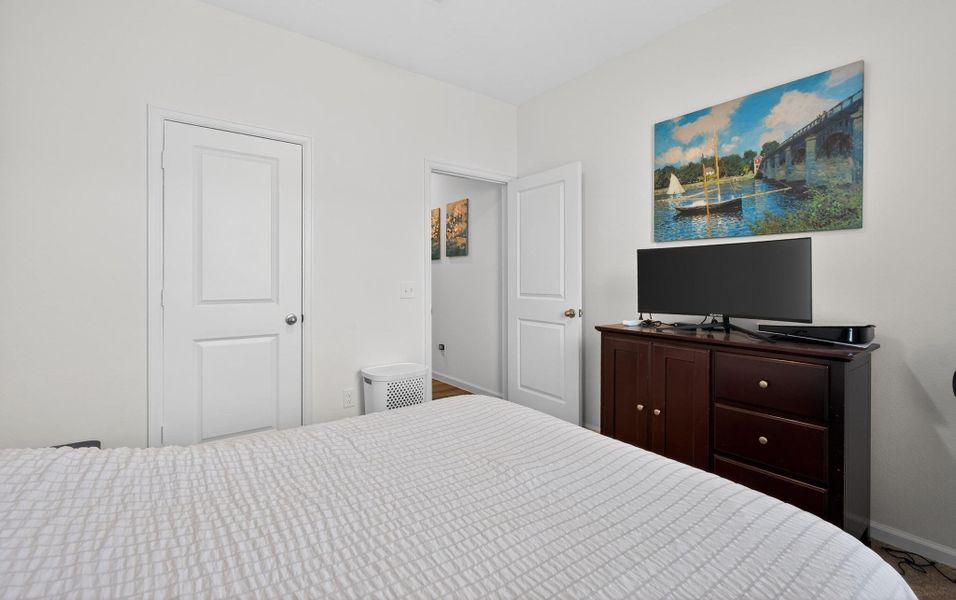 Furnished interior view inside a new home in Harrington Trails at The Canopies, New Caney (Image 13).