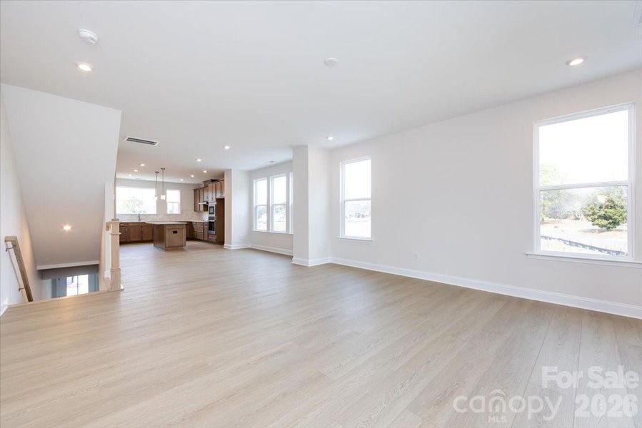 Light filled open concept second floor