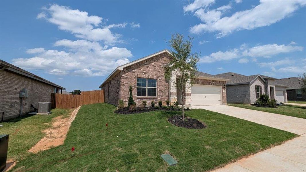 Front exterior of a new home in Lankford Farms, Cleburne, TX, highlighting curb appeal (Image 10).