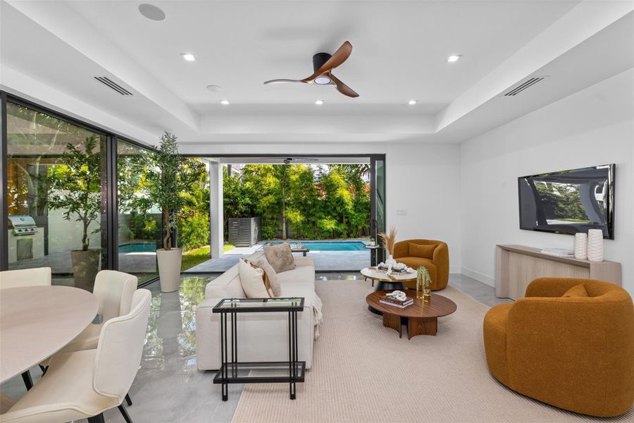 Furnished interior view inside a new home in , Fort Lauderdale (Image 43).