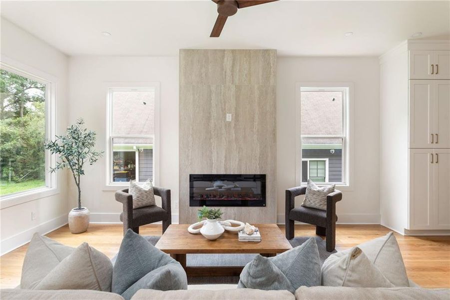 Furnished interior view inside a new home in , Atlanta (Image 9). Furnished interior view inside a new home in , Atlanta (Image 9).