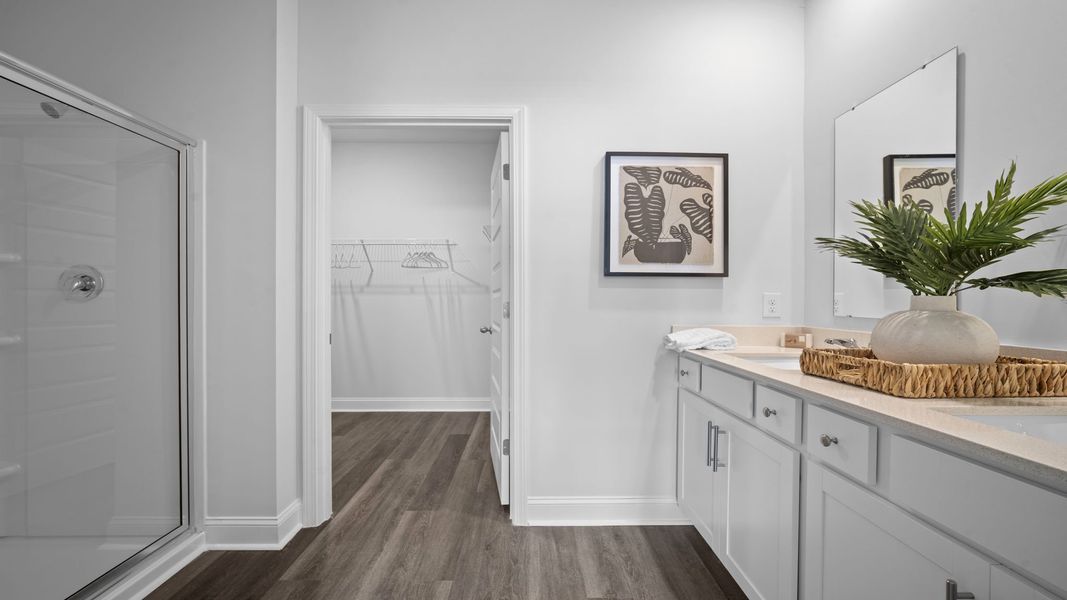Representative furnished interior of a home built from the Manning by D.R. Horton in The Retreat at East Argent, Ridgeland (Image 22).