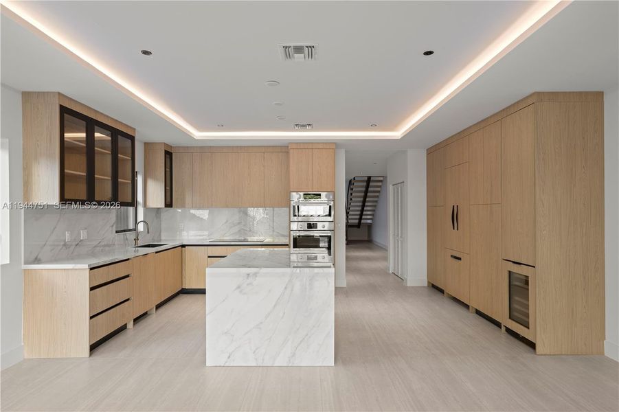 Furnished interior view inside a new home in , Miami (Image 13).