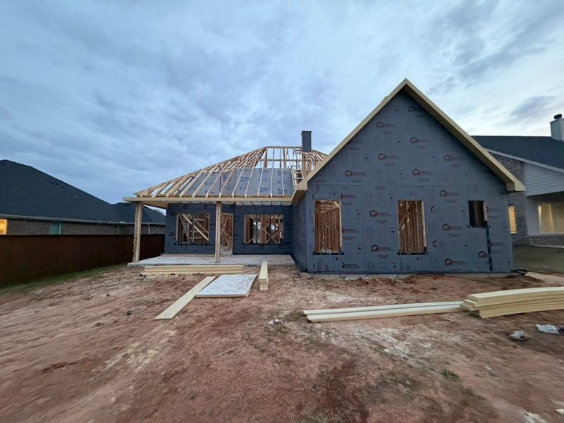 In-progress construction of a new home in Covenant Springs, Springtown, TX (Image 5).
