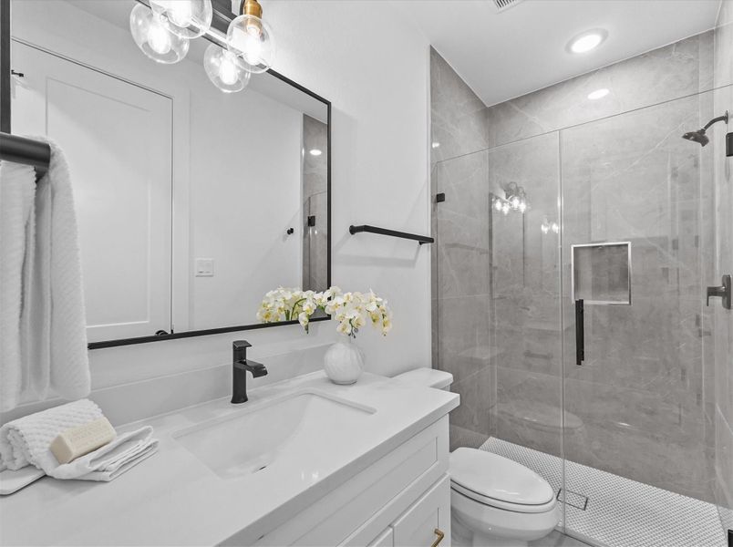 Furnished interior view inside a new home in , Houston (Image 24).